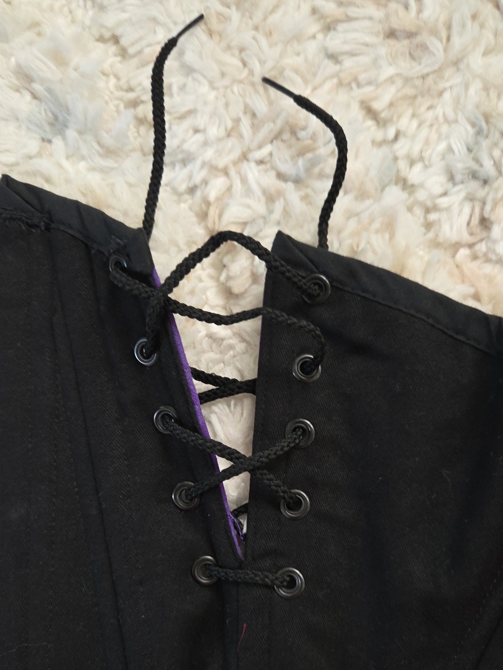 Purple Lace-Up Waist Cincher Corset - Picture 8 of 9